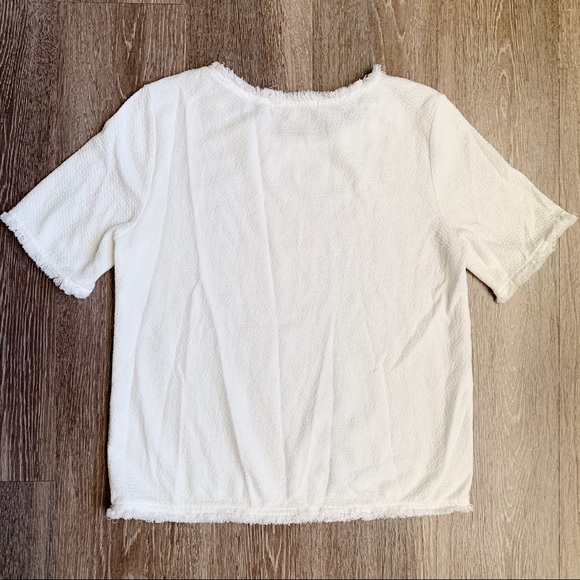Classy Pearl White Blouse | Green Envelopes - Picture 3 of 4